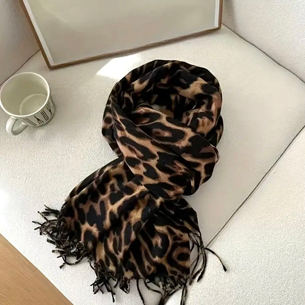 Sara leoparden Schal