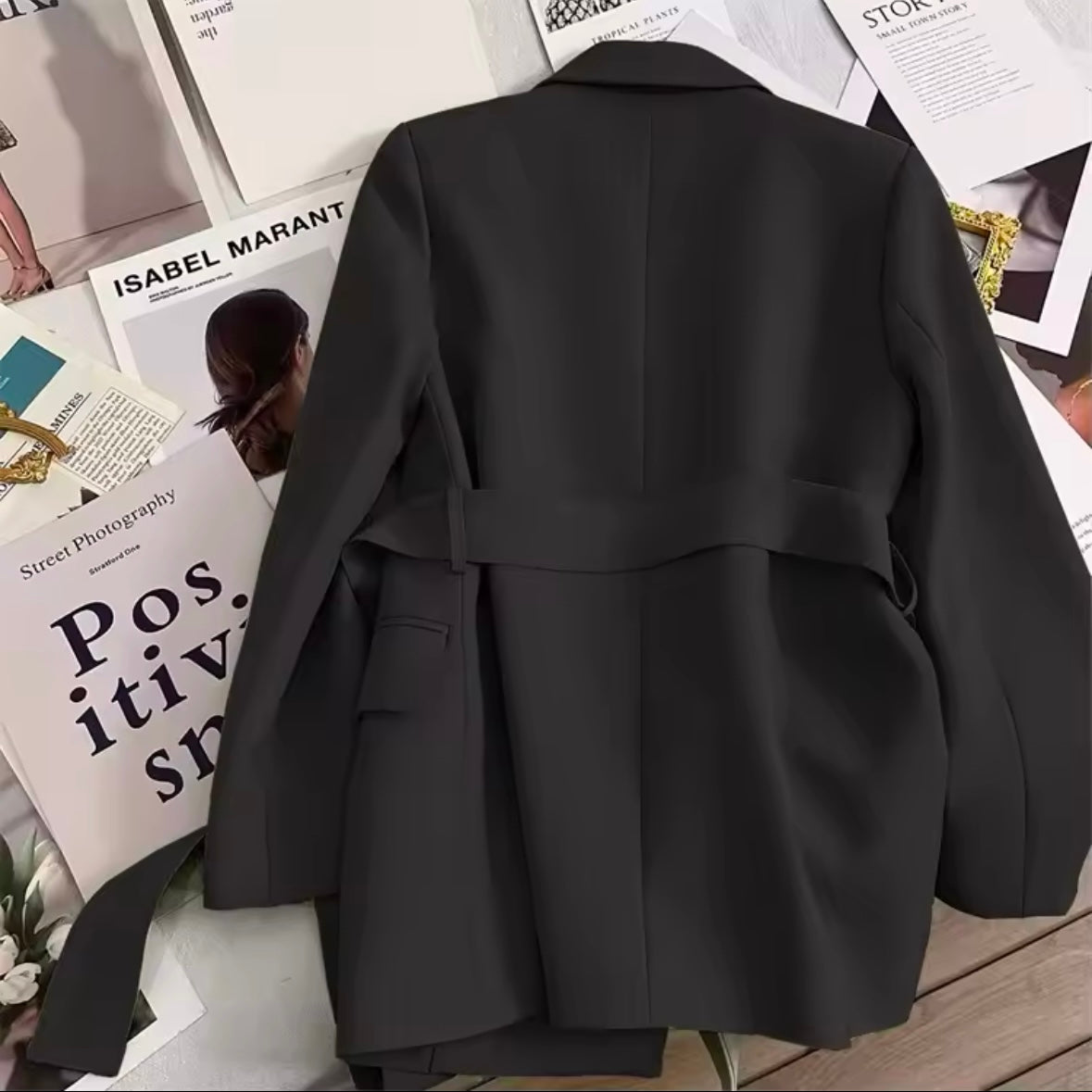 Romina Blazer mit Bindegürtel