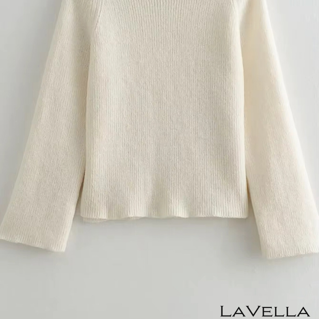 Stella schulterfreier Strickpullover